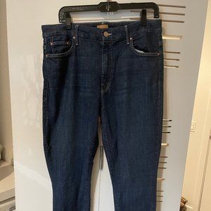 Dark Blue "Clean Sweep" MOTHER High Waisted Looker - Size 33 NWOT